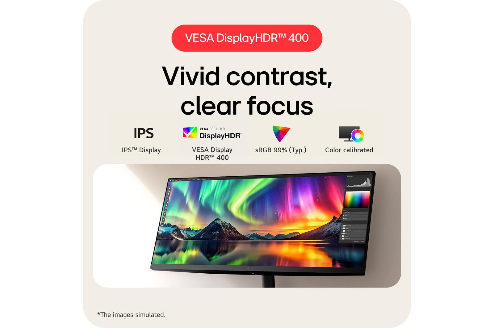 LCD Monitor LG 34 " 2560 x 1080 pixels WFHD Native aspect ratio 21:9 LED Flat 34U511A-B