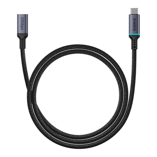 Baseus High Definition extension cable USB-C Male to Female 10Gbps, 1m (black) - Product Image 2