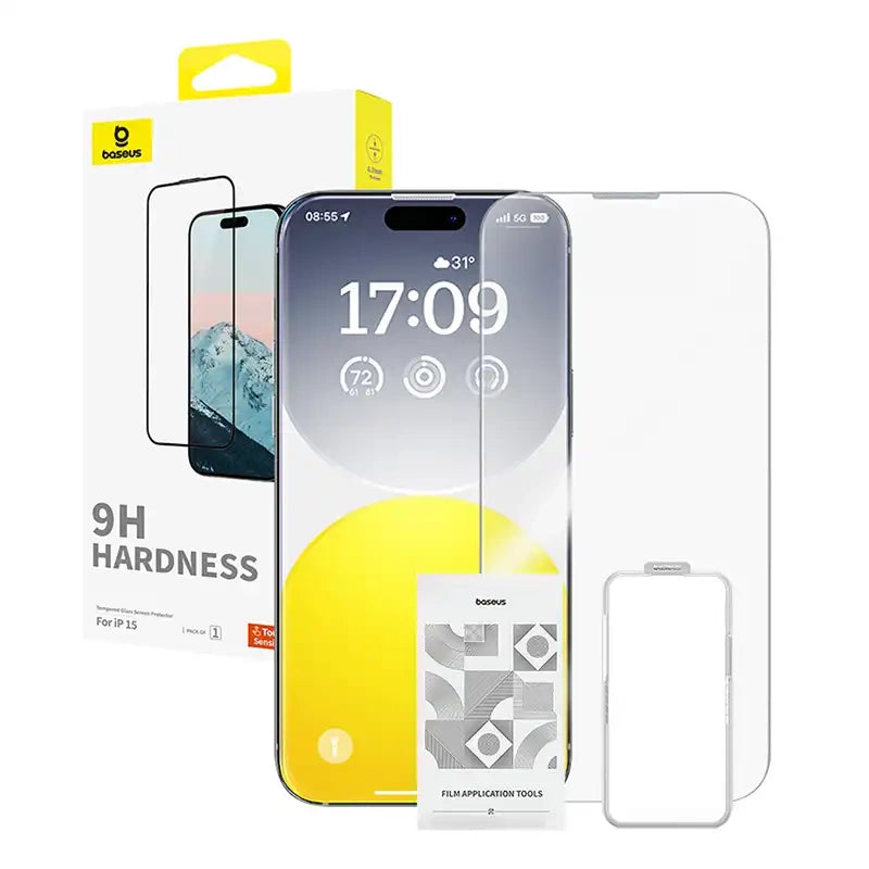 Diamond Tempered Glass Baseus 0.3mm for iPhone 15 - Product Image 1