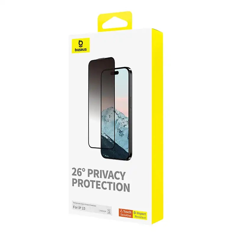 Privacy Protection Tempered Glass Baseus Diamond  iPhone 15 - Product Image 4