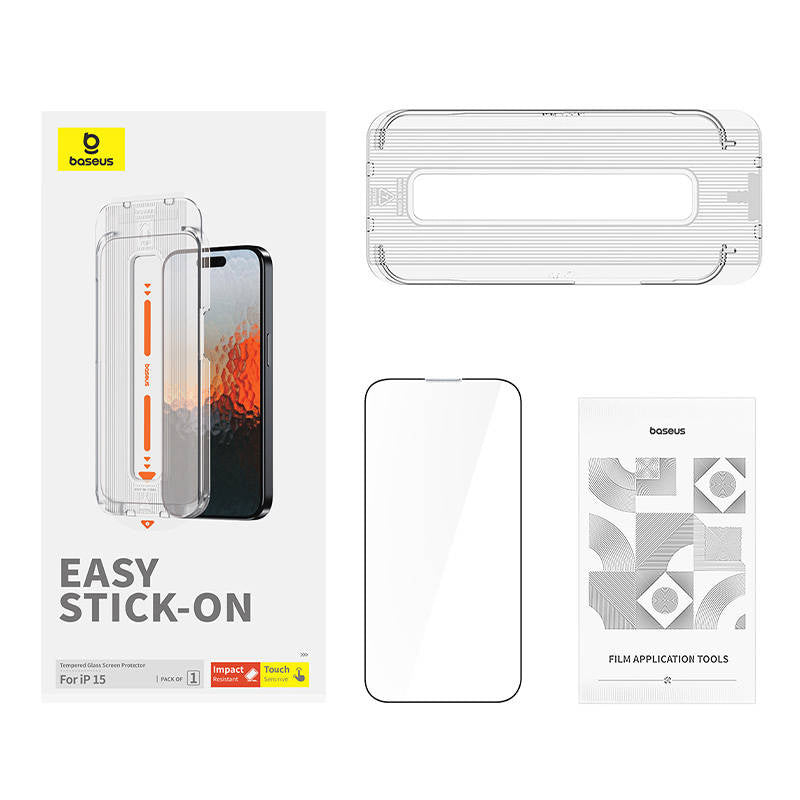 Sapphire Tempered Glass Baseus 0.3mm for iPhone 15 - Product Image 3