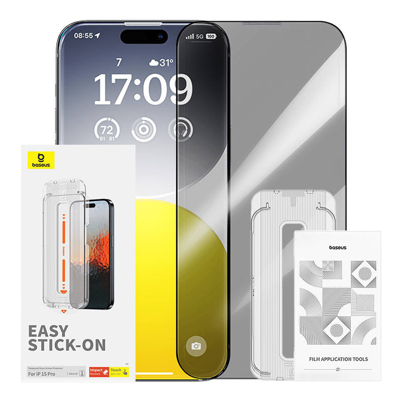 Sapphire Tempered Glass Baseus 0.3mm for iPhone 15 Pro - Product Image 1