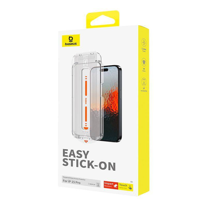 Sapphire Tempered Glass Baseus 0.3mm for iPhone 15 Pro - Product Image 9