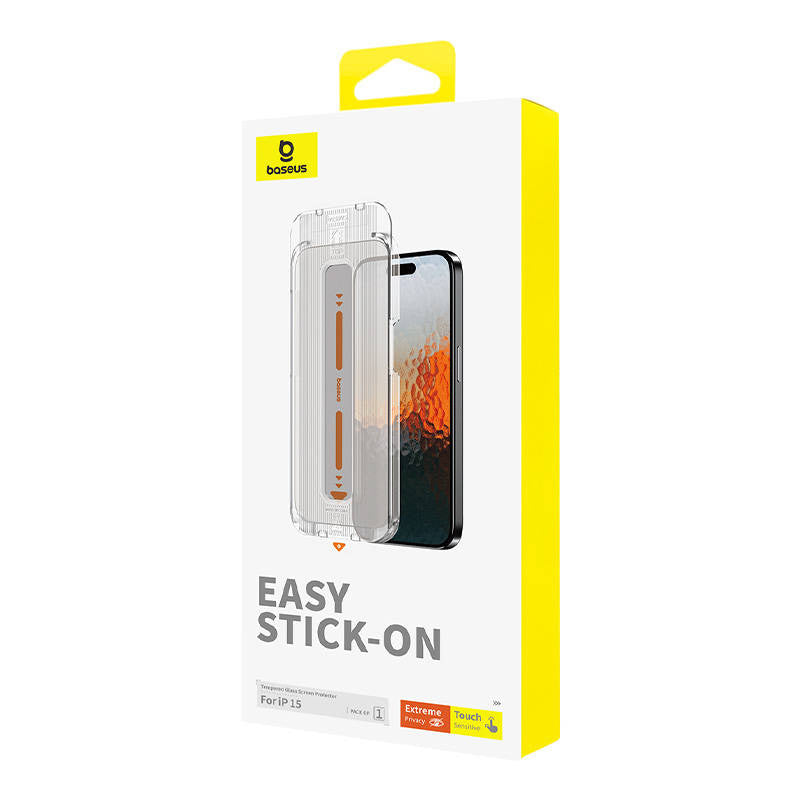 Privacy Protection Tempered Glass Baseus Sapphire iPhone 15 - Product Image 4