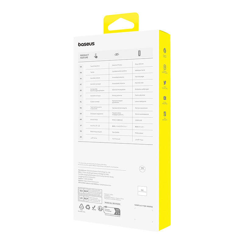 Privacy Protection Tempered Glass Baseus Sapphire iPhone 15 Pro - Product Image 5