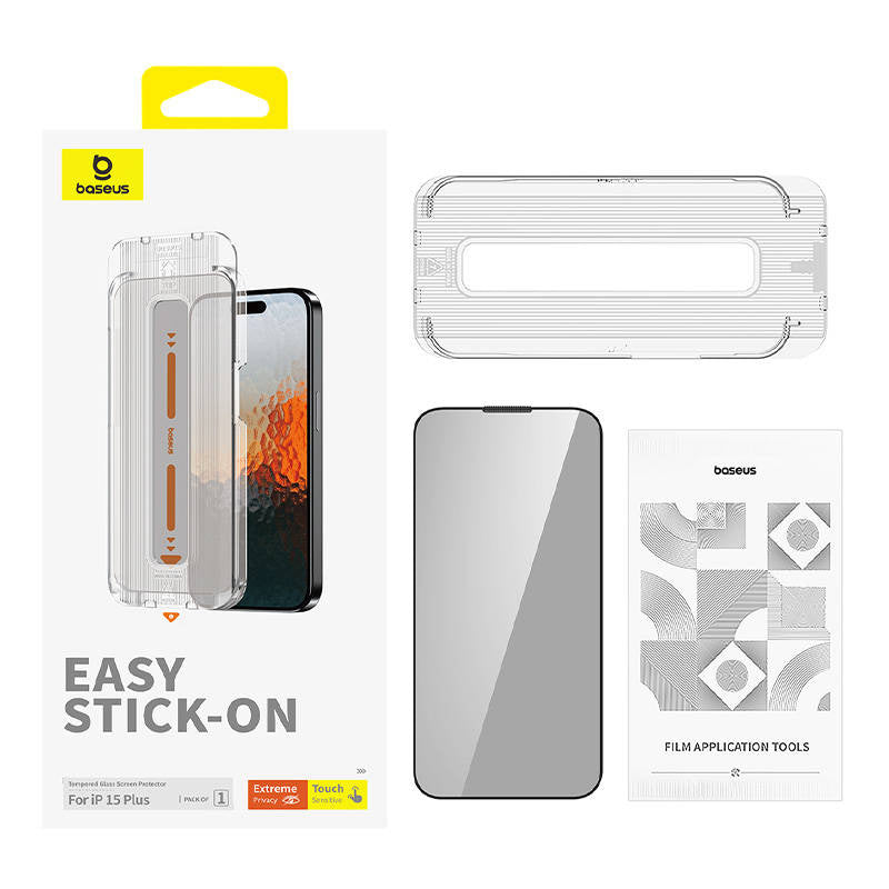 Privacy Protection Tempered Glass Baseus Sapphire iPhone 15 Plus - Product Image 3