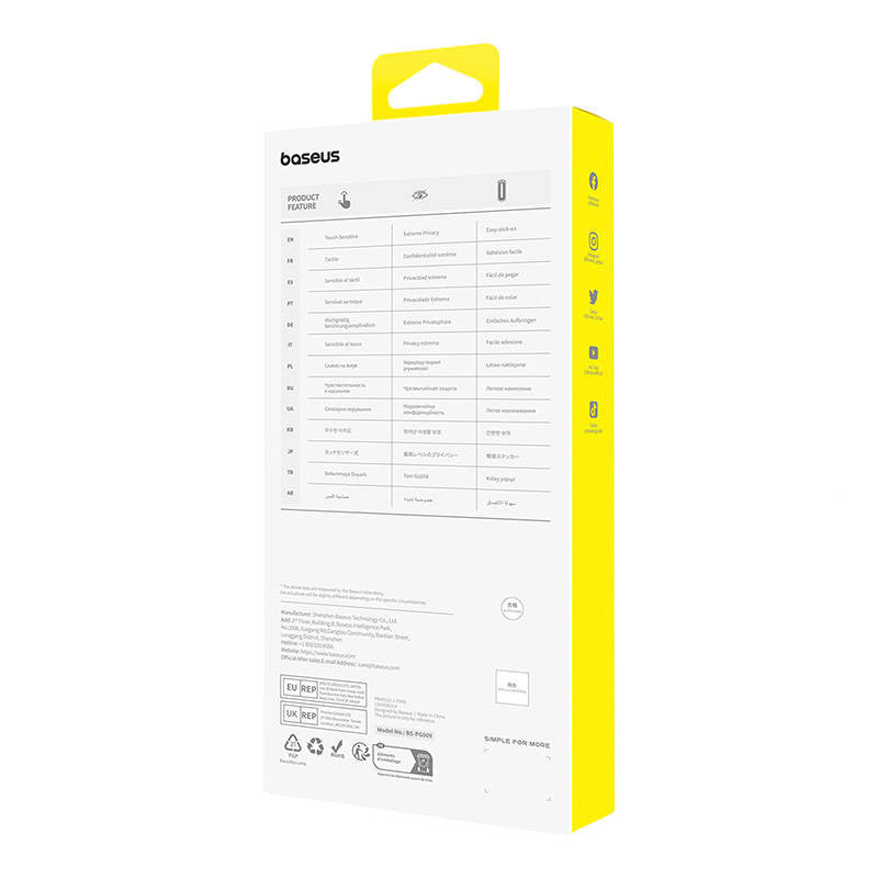 Privacy Protection Tempered Glass Baseus Sapphire iPhone 15 ProMax - Product Image 5