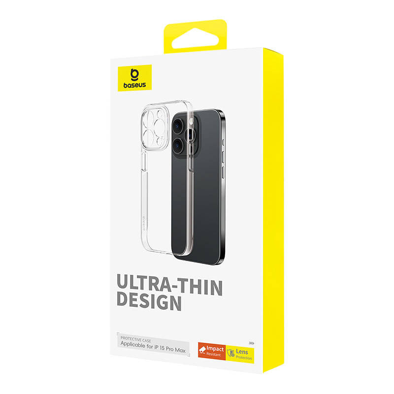 Phone Case for iPhone 15 ProMax Baseus OS-Lucent Series (Clear) - Product Image 4