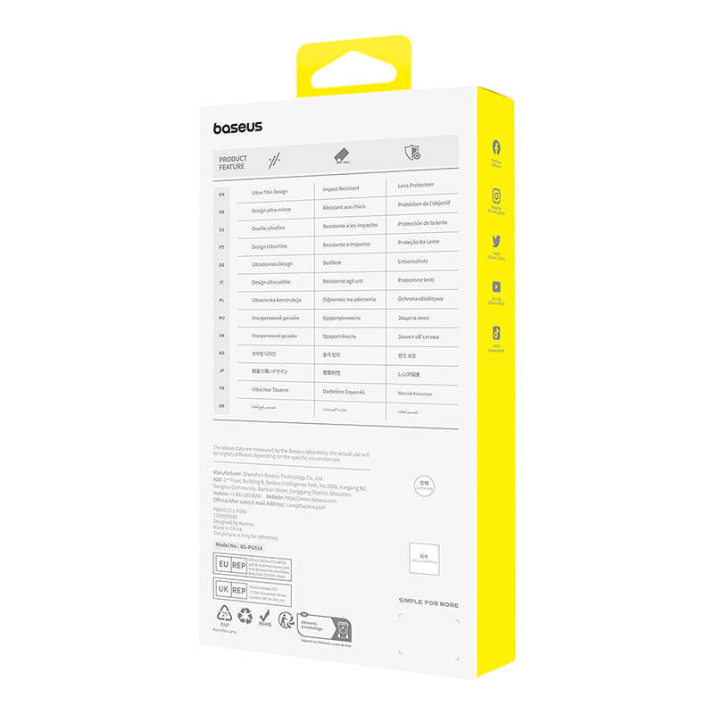 Phone Case for iPhone 15 ProMax Baseus OS-Lucent Series (Clear) - Product Image 5