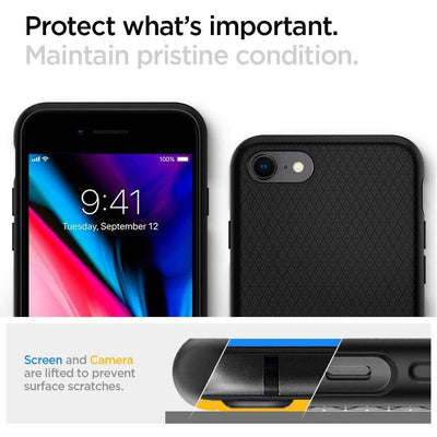 Spigen Liquid Air Case for iPhone 7 / 8 / SE 2020 / SE 2022 - Black