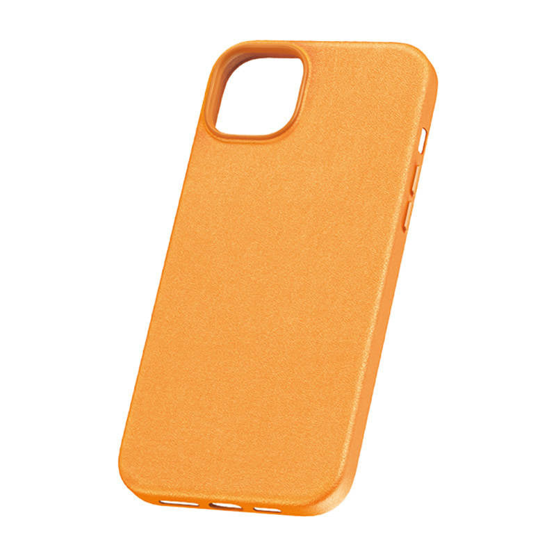 Phone Case for iPhone 15 ProMax Baseus Fauxther Series (Orange) - Product Image 2