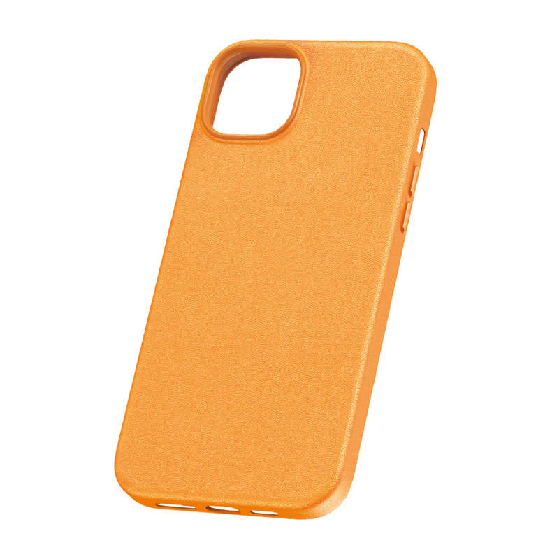 Phone Case for iPhone 15 Pro Baseus Fauxther Series (Orange) - Product Image 2