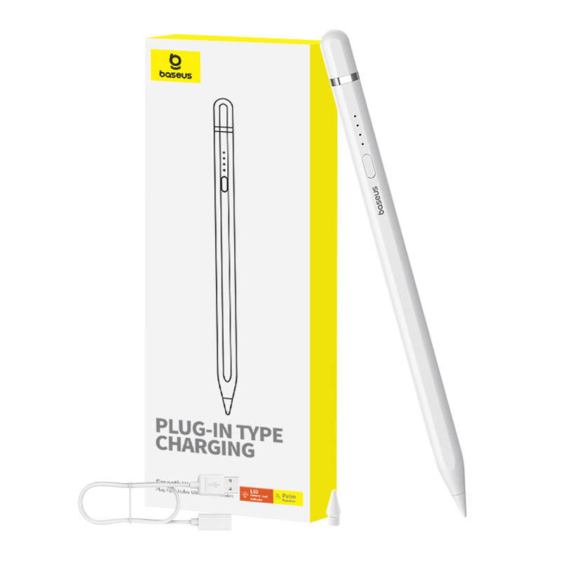 Active stylus Baseus Smooth Writing Series with plug-in charging USB-C (White) - Product Image 5