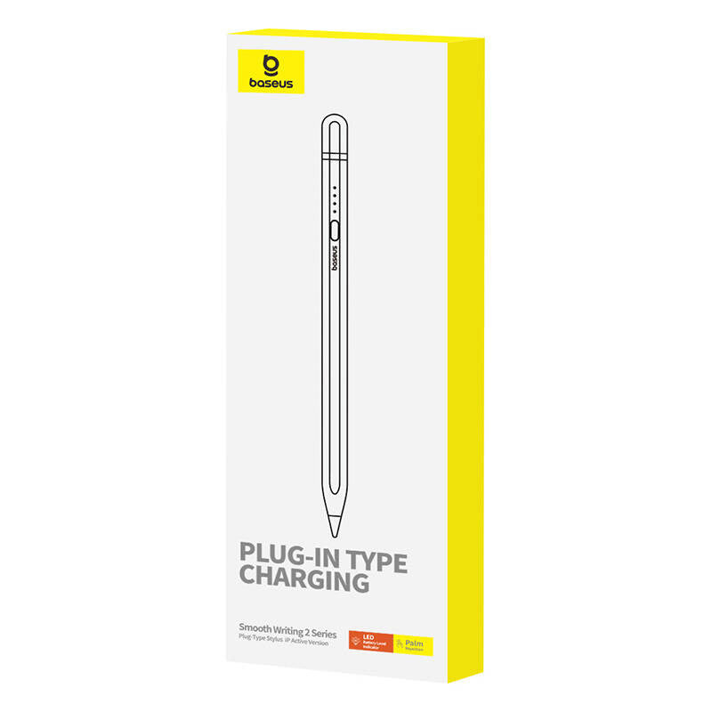 Active stylus Baseus Smooth Writing Series with plug-in charging, lightning (White) - Product Image 3