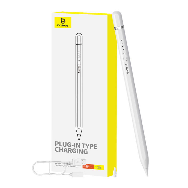 Active stylus Baseus Smooth Writing Series with plug-in charging, lightning (White) - Product Image 5