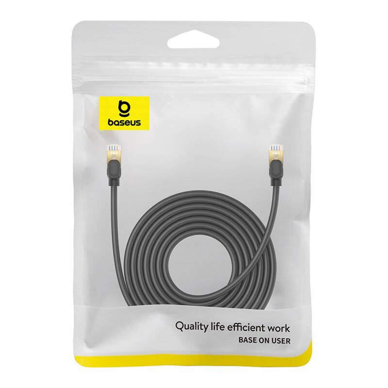 Network cable cat.8 Baseus Ethernet RJ45, 40Gbps, 8m (black) - Product Image 8