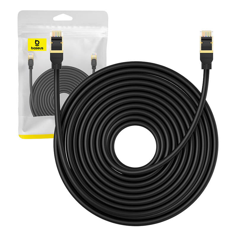 Network cable cat.8 Baseus Ethernet RJ45, 40Gbps, 15m (black) - Product Image 1