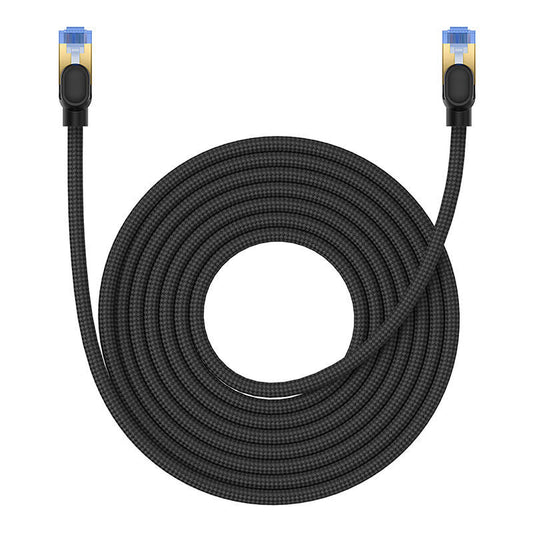 Braided network cable cat.7 Baseus Ethernet RJ45, 10Gbps, 8m (black) - Product Image 2