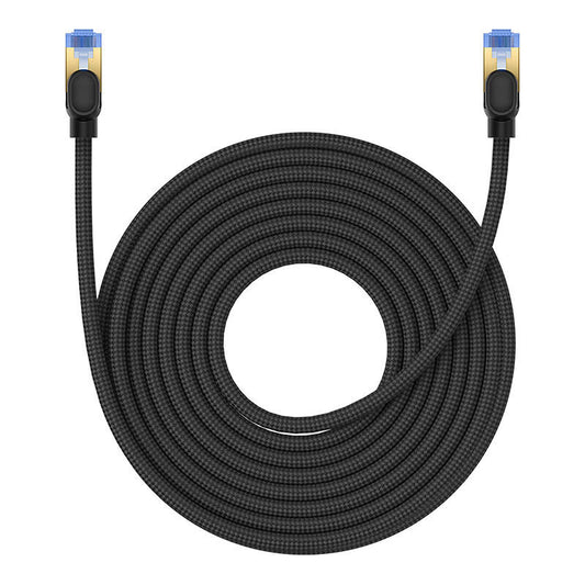 Braided network cable cat.7 Baseus Ethernet RJ45, 10Gbps, 10m (black) - Product Image 2