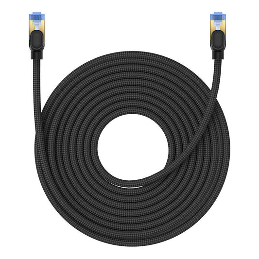 Braided network cable cat.7 Baseus Ethernet RJ45, 10Gbps, 15m (black) - Product Image 2