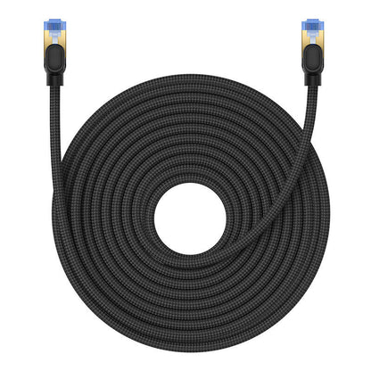 Braided network cable cat.7 Baseus Ethernet RJ45, 10Gbps, 20m (black) - Product Image 2
