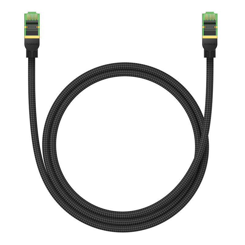 Braided network cable cat.8 Baseus Ethernet RJ45, 40Gbps, 1m (black) - Product Image 3