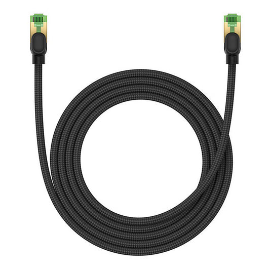 Braided network cable cat.8 Baseus Ethernet RJ45, 40Gbps, 2m (black) - Product Image 2