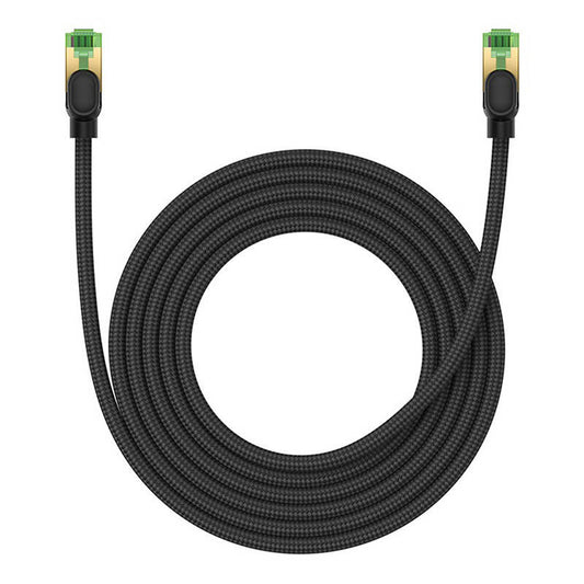 Braided network cable cat.8 Baseus Ethernet RJ45, 40Gbps, 3m (black) - Product Image 2