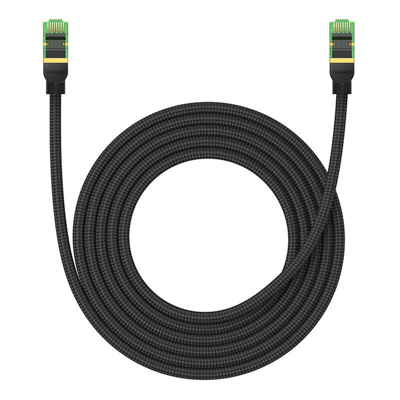 Braided network cable cat.8 Baseus Ethernet RJ45, 40Gbps, 3m (black) - Product Image 3