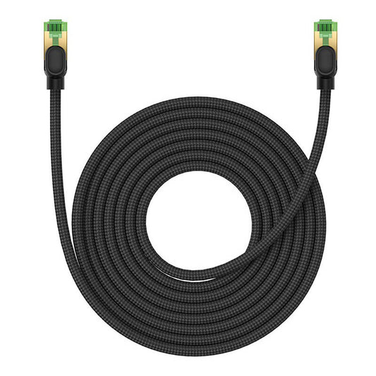 Braided network cable cat.8 Baseus Ethernet RJ45, 40Gbps, 8m (black) - Product Image 2