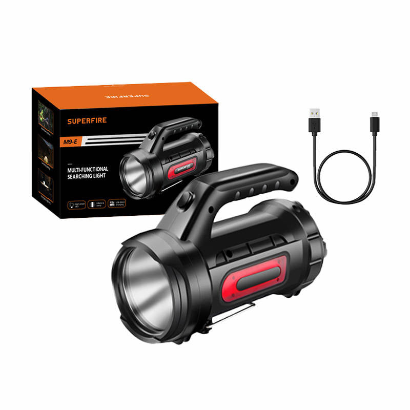 Superfire M9-E searchlight - 900 lm, 473 m, 6000 mAh, 5h operation, powerbank - Image 1