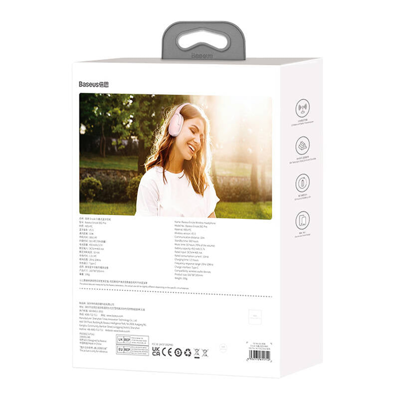 Wireless headphones Baseus Encok D02 PRO (pink) - Product Image 9