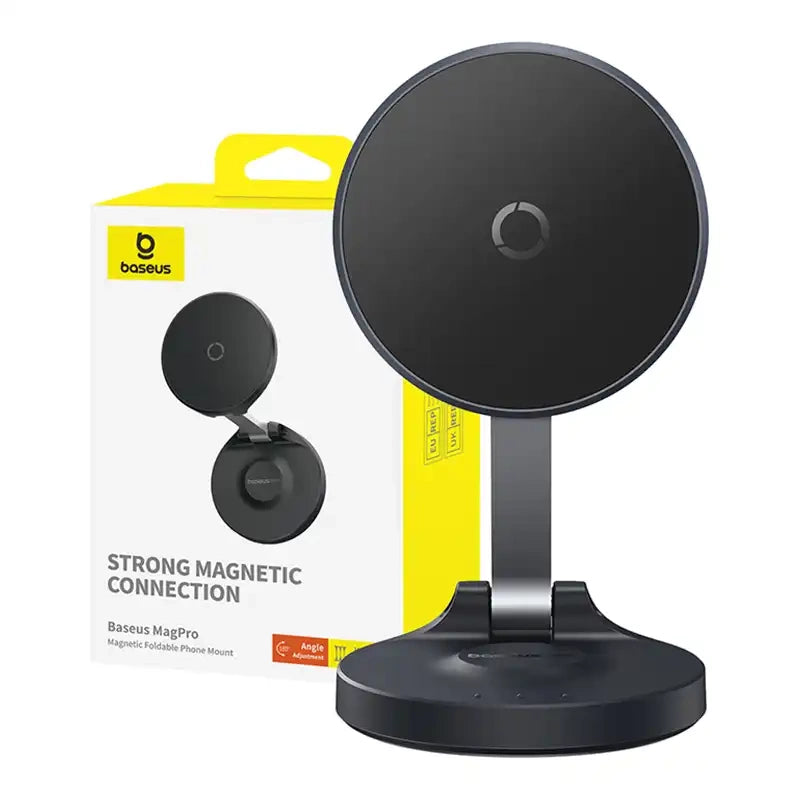 Magnetic Desktop Phone Stand Baseus MagPro self-adhesive (black) - Product Image 8