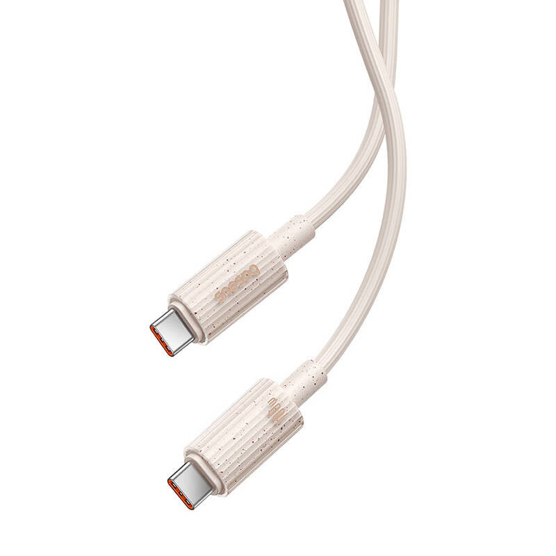 Fast Charging cable Baseus USB-C to USB-C Habitat Series 1m 100W (pink) - Product Image 4