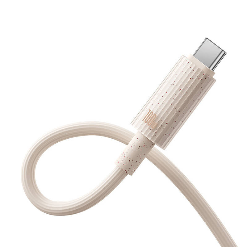 Fast Charging cable Baseus USB-C to USB-C Habitat Series 1m 100W (pink) - Product Image 3