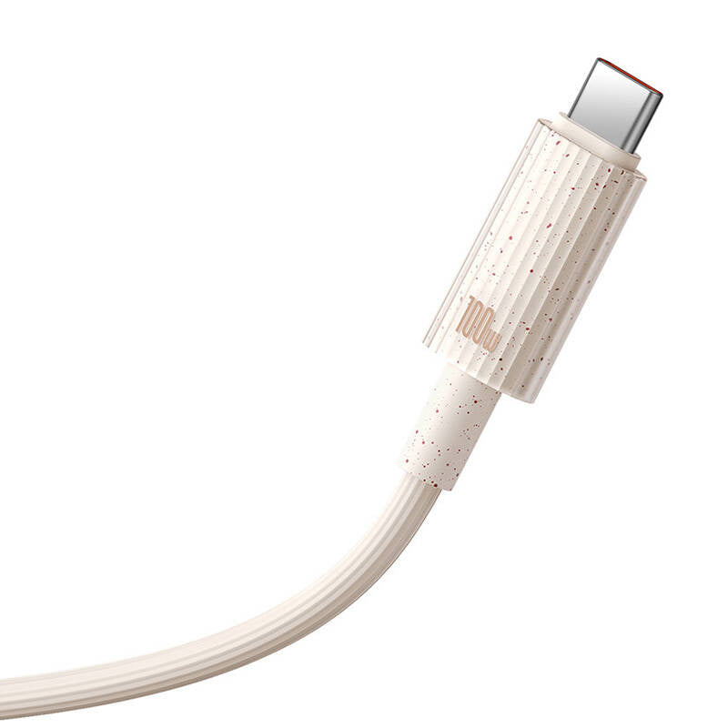 Fast Charging cable Baseus USB to USB-C Habitat Series 1m 100W (pink) - Product Image 5