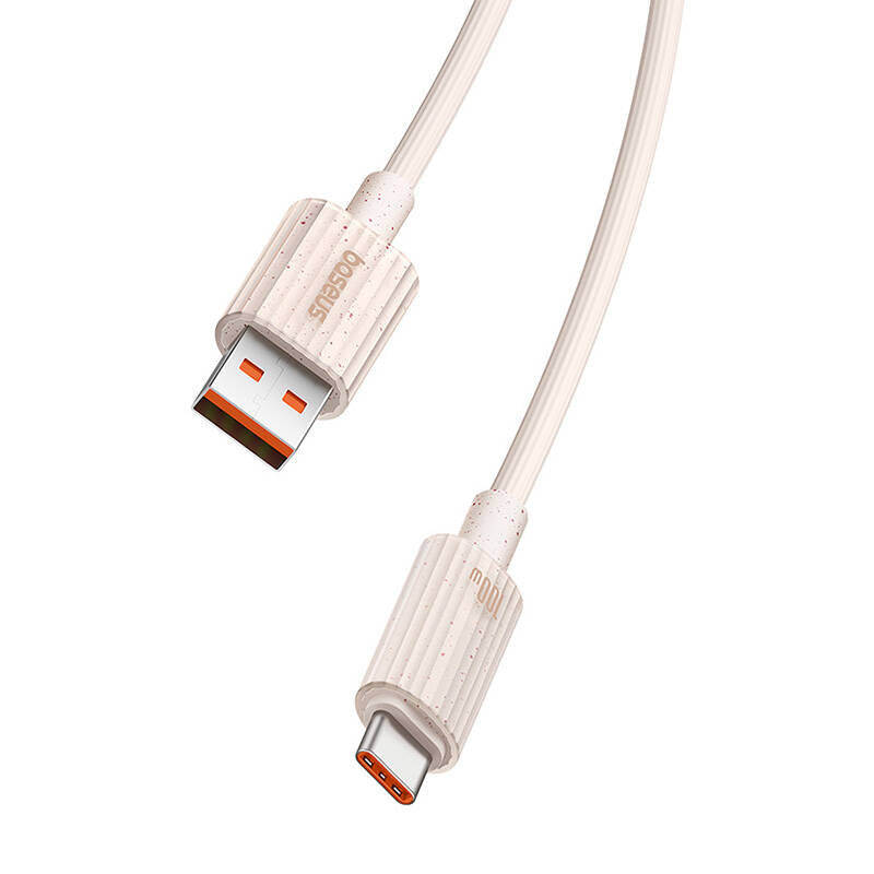 Fast Charging cable Baseus USB to USB-C Habitat Series 1m 100W (pink) - Product Image 7