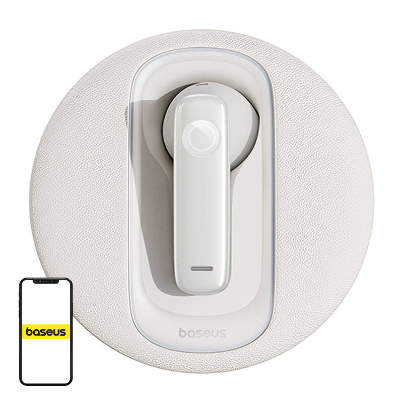 Smart wireless earpiece for car Baseus  CM10 (white) - Product Image 1