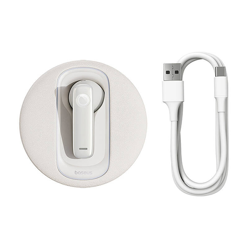 Smart wireless earpiece for car Baseus  CM10 (white) - Product Image 7
