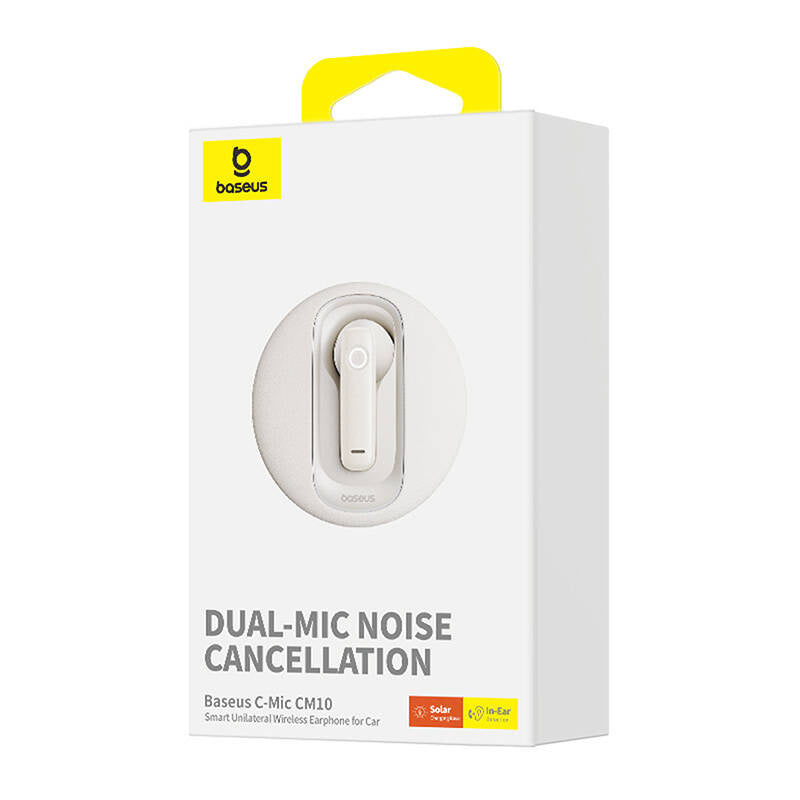 Smart wireless earpiece for car Baseus  CM10 (white) - Product Image 8
