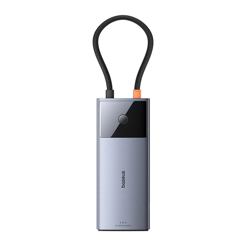 Hub 6in1 Baseus Metal Gleam 2 Series, USB-C to 2xUSB 3.0 +USB-C + HDMI + USB-C PD + Ethernet RJ45 - Product Image 2