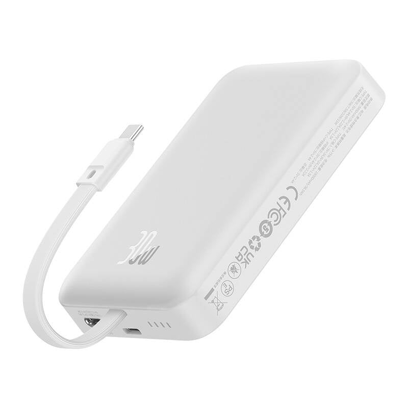 Powerbank Baseus Magnetic Mini 10000mAh, USB-C 30W MagSafe (white) - Product Image 4