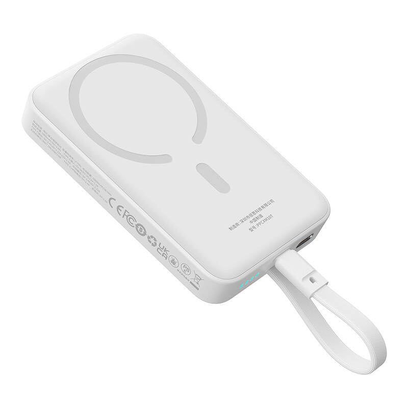 Powerbank Baseus Magnetic Mini 10000mAh, USB-C 30W MagSafe (white) - Product Image 6