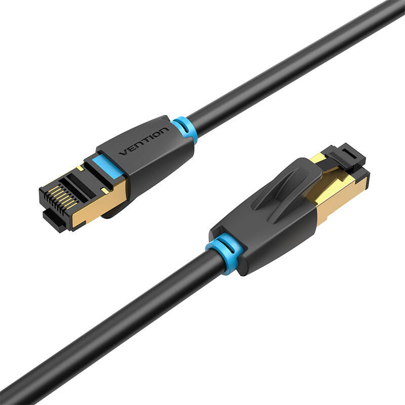 Network Cable CAT8 SFTP Vention IKABF RJ45 Ethernet 40Gbps 1m Black - Product Image 3
