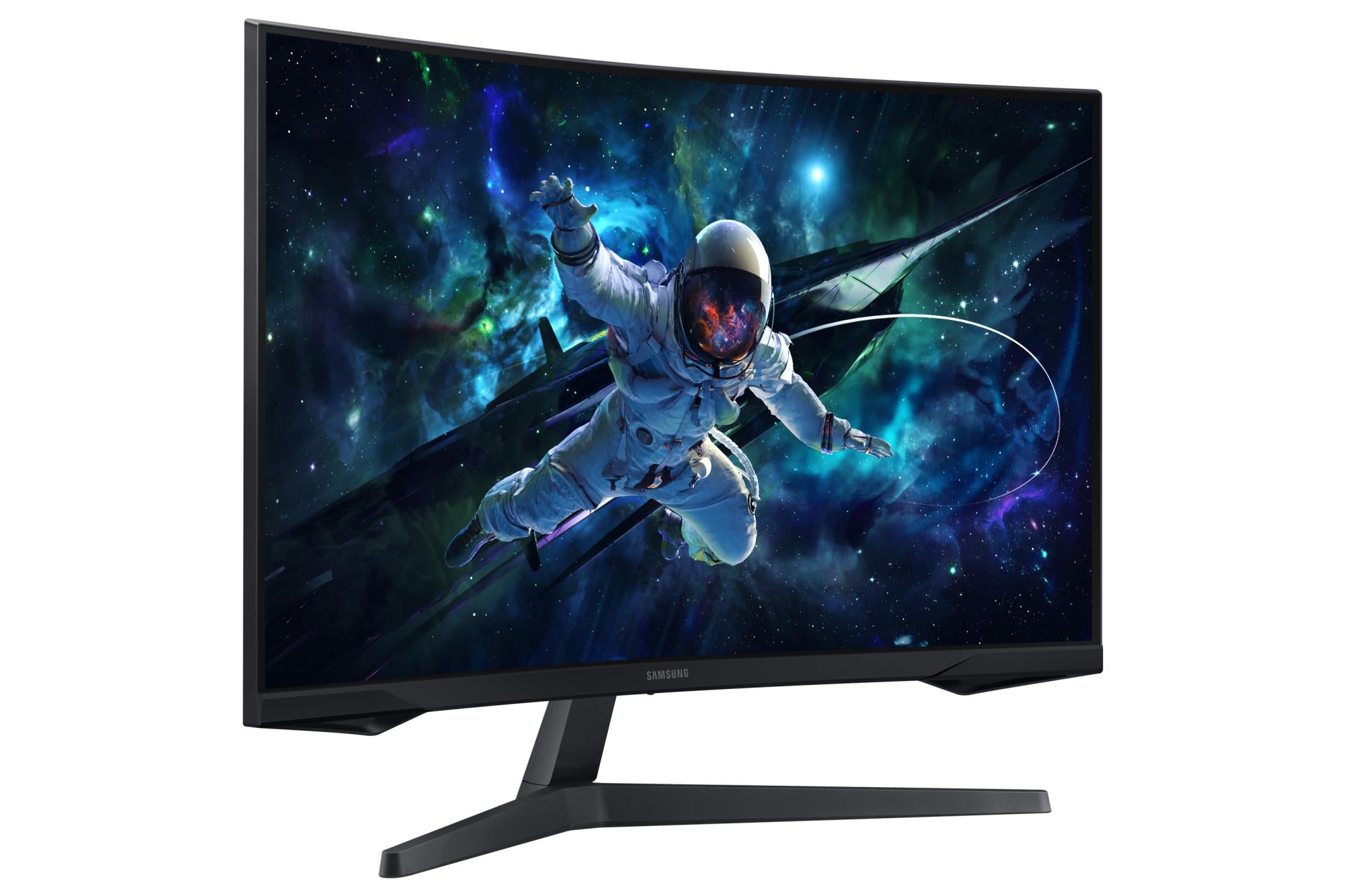 LCD Monitor SAMSUNG Odyssey G5 32" Gaming/Curved Height adjustable Matte Panel VA 2560x1440 16:9 165 Hz 1 ms Colour Black LS32CG552EUXEN