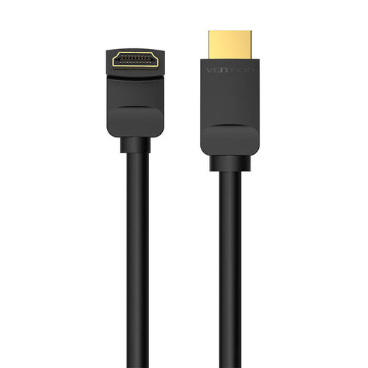 Kabel HDMI 2.0 Vention AAQBH 2m, 270° abgewinkelt, 4K 60Hz (schwarz)