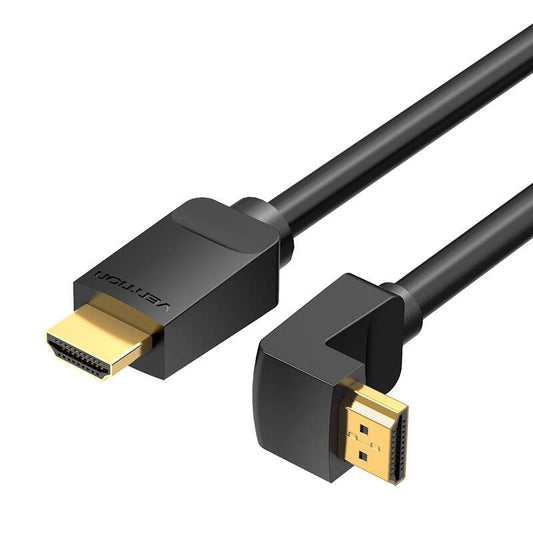 Kabel HDMI 2.0 Vention AAQBH 2m, 270° abgewinkelt, 4K 60Hz (schwarz)