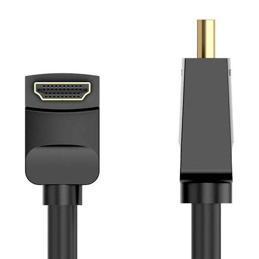 Kabel HDMI 2.0 Vention AARBH 2m, 90° abgewinkelt, 4K 60Hz (schwarz)