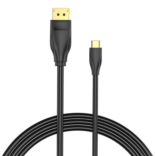 USB-C auf DisplayPort 1.4 Kabel Vention CGYBG, 1,5m, 8K 60Hz/4K 120Hz (schwarz)