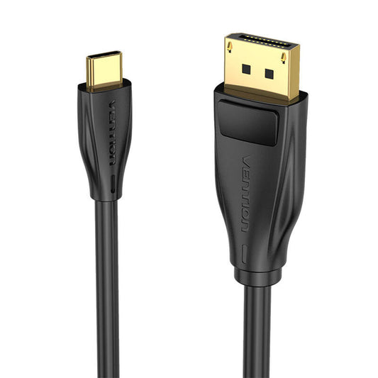 USB-C auf DisplayPort 1.4 Kabel Vention CGYBG, 1,5m, 8K 60Hz/4K 120Hz (schwarz)